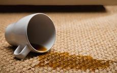 coffee on carpet